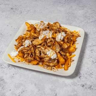 Chicken Shawarma Over Fries