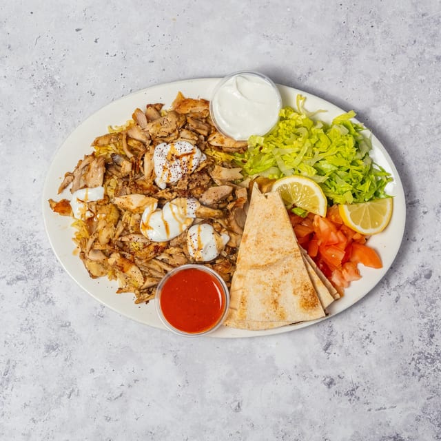 Chicken Shawarma Plate.