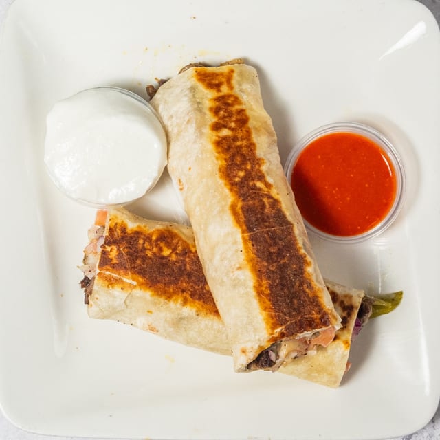 Signature Beef Blend Sarookh Wrap.