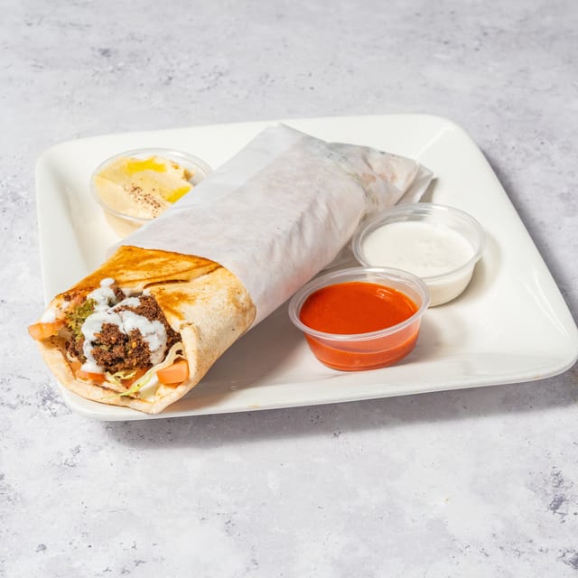 Azmi's Falafel Wrap.