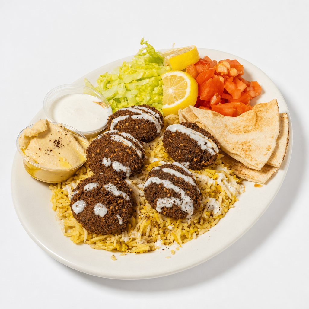 Azmi's Falafel Plate.
