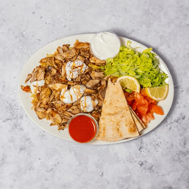 Chicken Shawarma Plate.