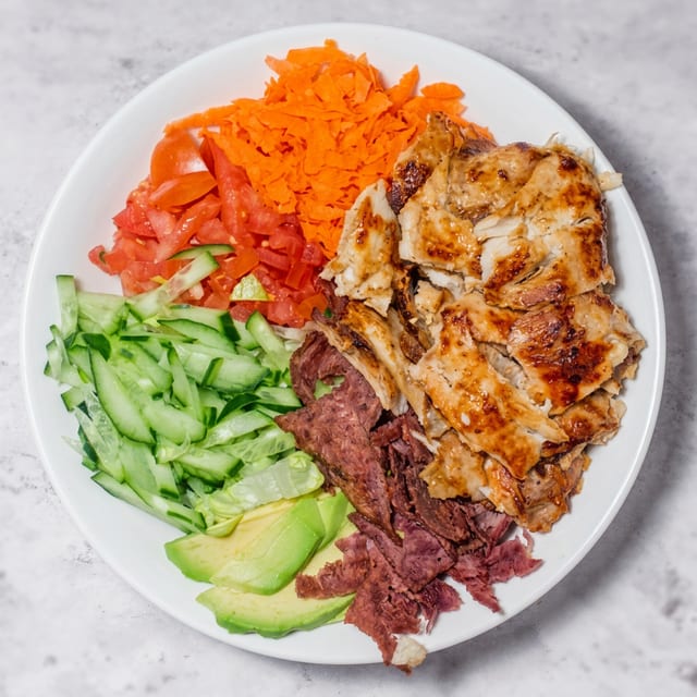Chicken Shawarma Meal.