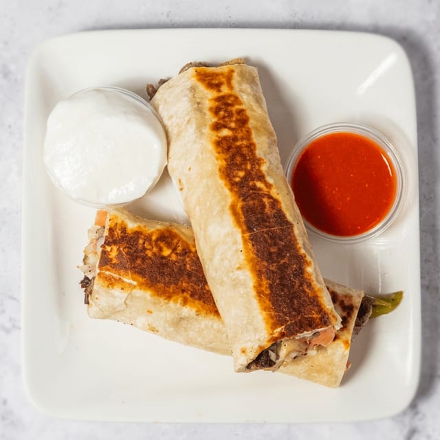 Signature Beef Blend Sarookh Wrap.